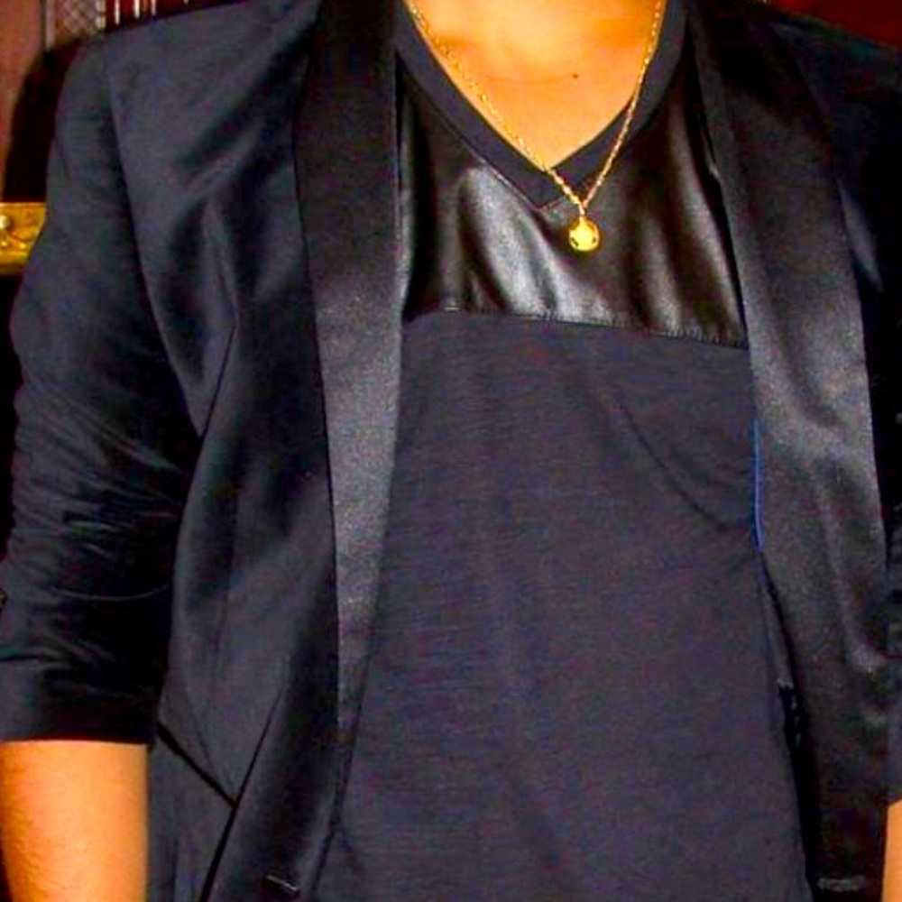 Beautiful, Kenneth Cole Reaction Velvet blazer with silky look slacks.